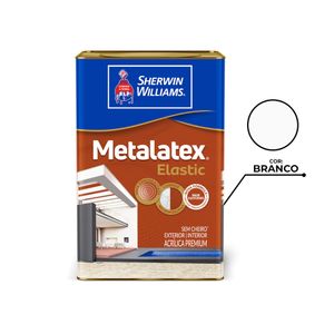 Tinta Sherwin-Willians Metalatex Elastic Acrílica Premium Semiacetinado Branco 18 L
