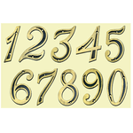 Numeral União Mundial 6 Zamac Oxidado 130 mm