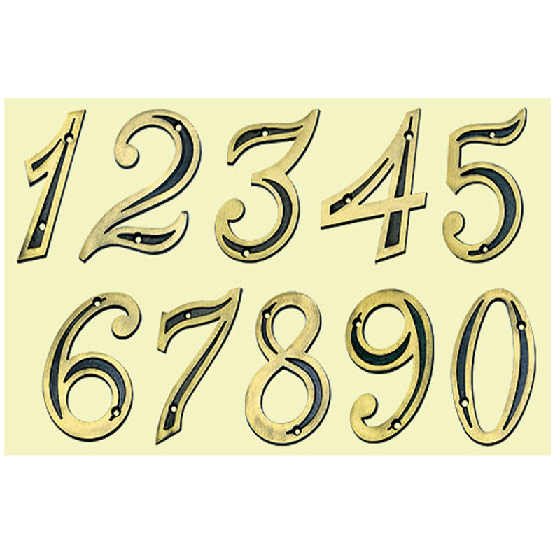 Numeral União Mundial 6 Zamac Oxidado 130 mm