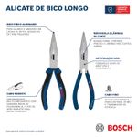 Alicate Bosch Bico Longo 180 mm