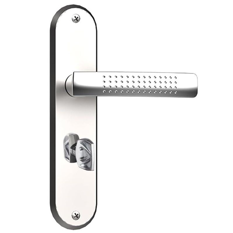 Fechadura Aliança Dots F-2800/51 Com Espelho Banheiro Cromada