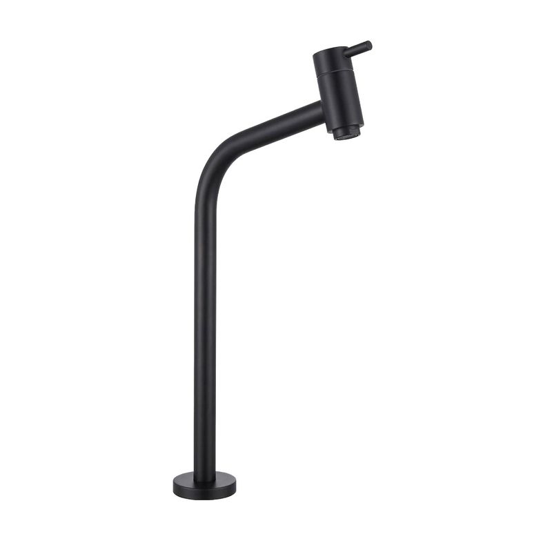 Torneira Lorenzetti Swan 1197 B42 Mesa Bica Alta P/ Lavatório 1/4 de Volta Preto Fosco